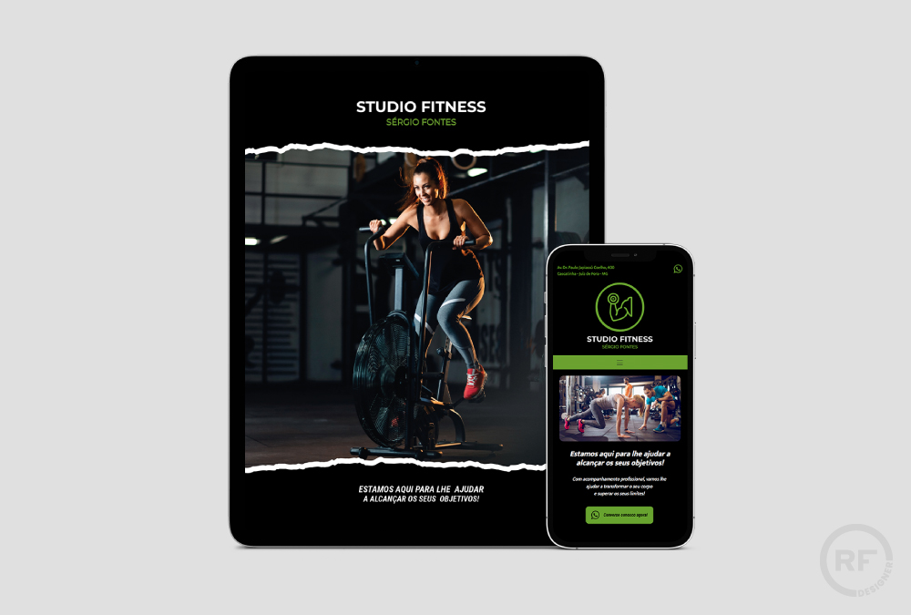 Criação de Landing Page, Marketing Digital, Gestão de Redes Sociais e Tráfego Pago para Studios de Musculação